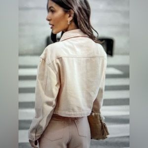 Vici Collection Cloverleaf Cropped Denim Jacket - Dee Elly